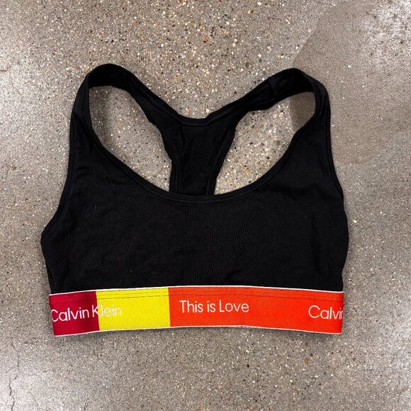 Calvin Klein This Is Love Colorblock Unlined Bralette - Picture 4 of 6
